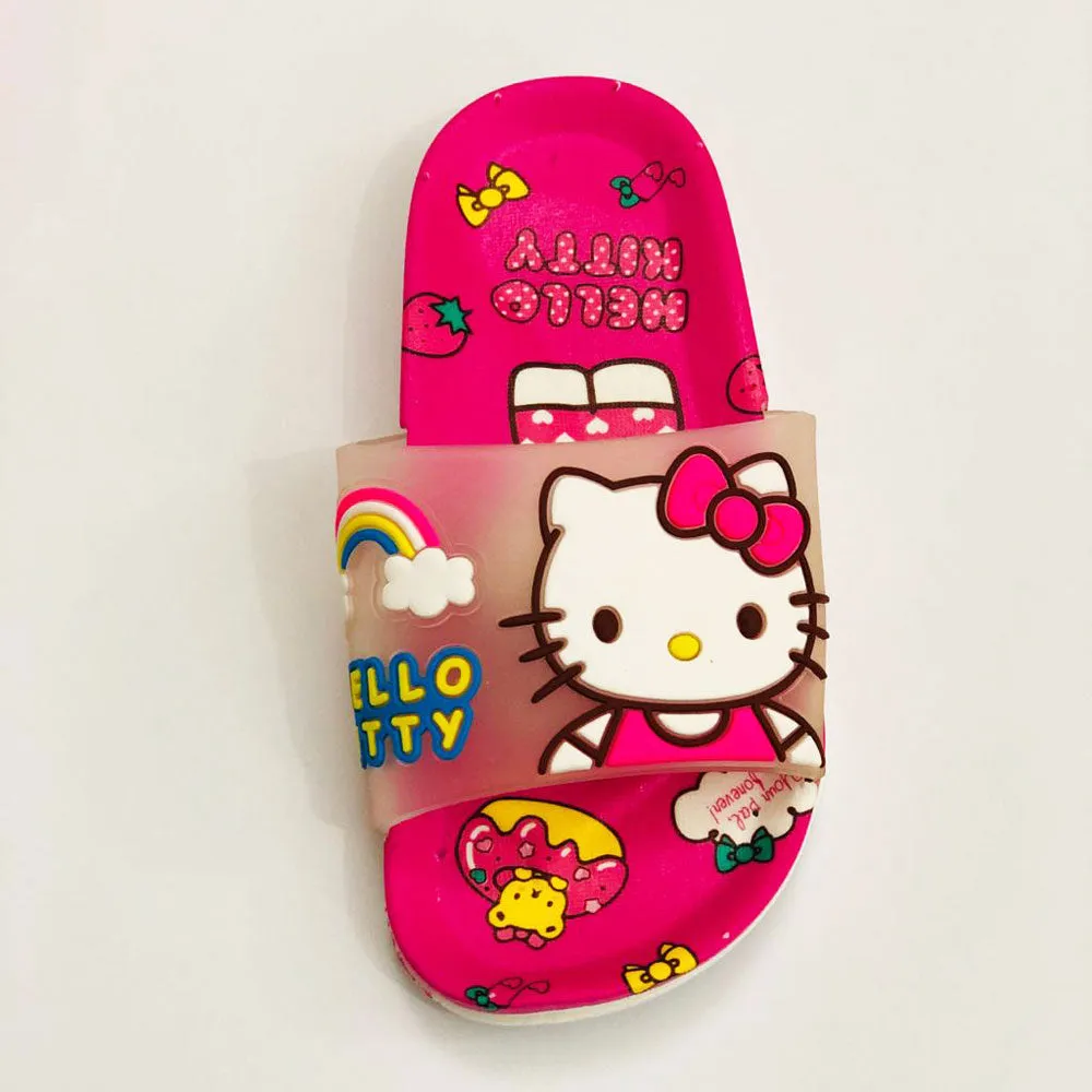 Hello Kitty Rainbow Shocking Pink Slippers 1927