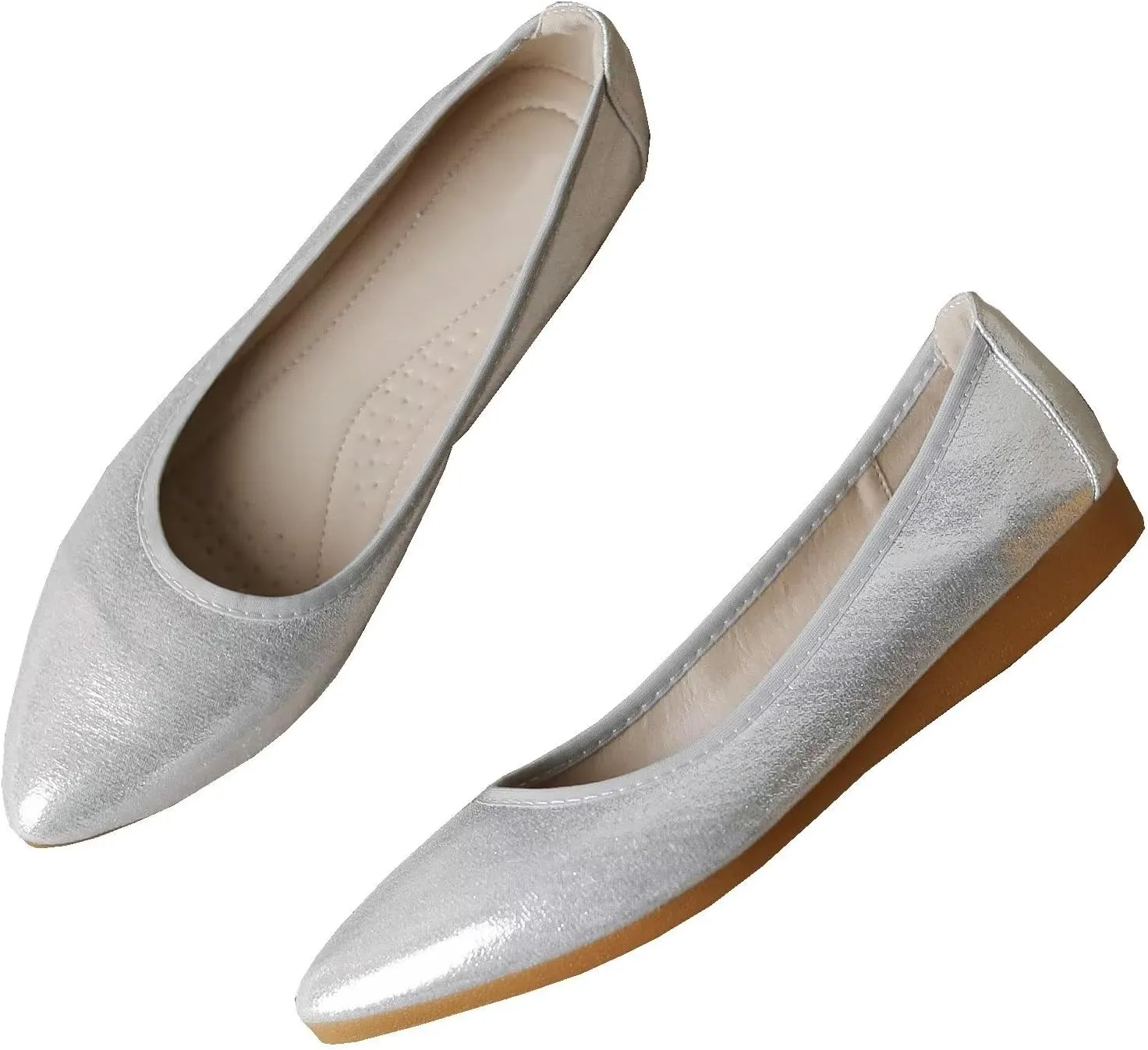 INEELUYI Soft Ballets Flats for Women Pointy Toe Comfortable Dress Ballerina Flats Shoes