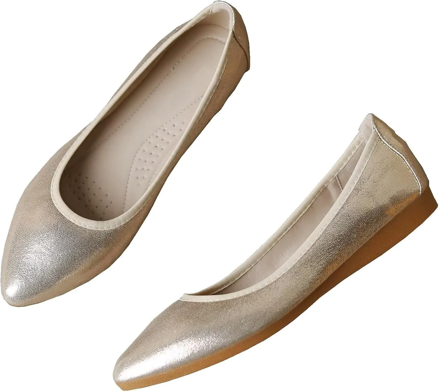 INEELUYI Soft Ballets Flats for Women Pointy Toe Comfortable Dress Ballerina Flats Shoes