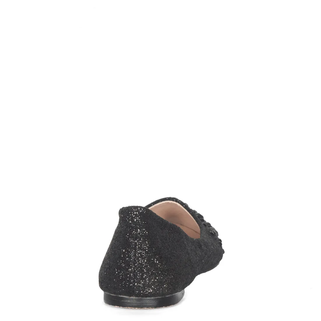 KELSEY BLACK SPARKLY RHINESTONE FLATS