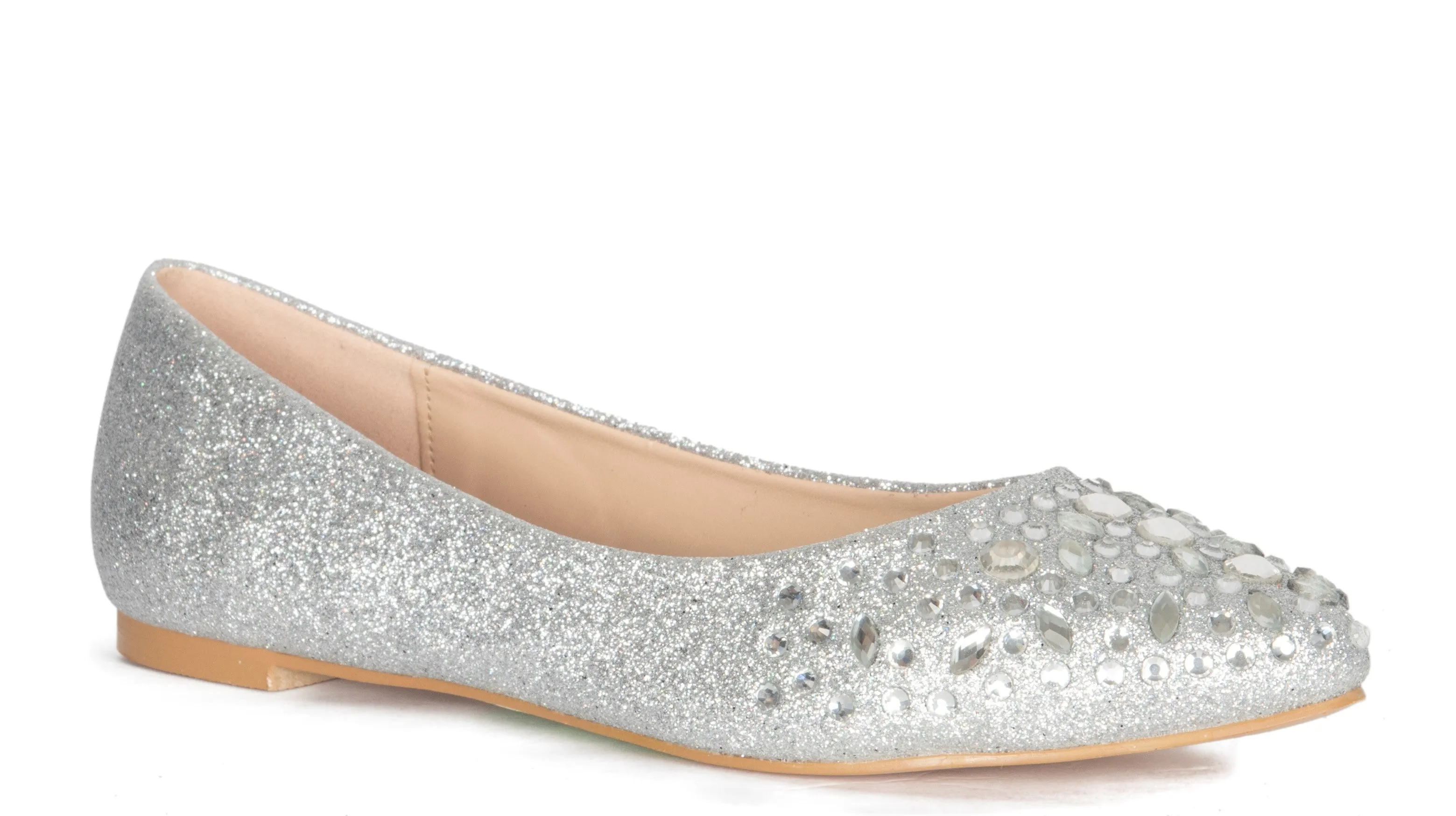 KELSEY BLACK SPARKLY RHINESTONE FLATS