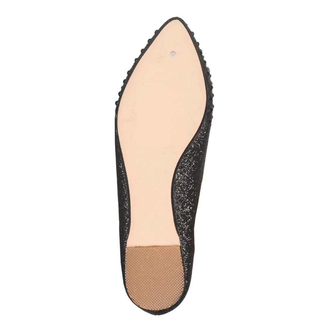 KELSEY BLACK SPARKLY RHINESTONE FLATS