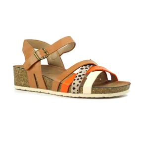 Lunar  Selina Sandal in Camel