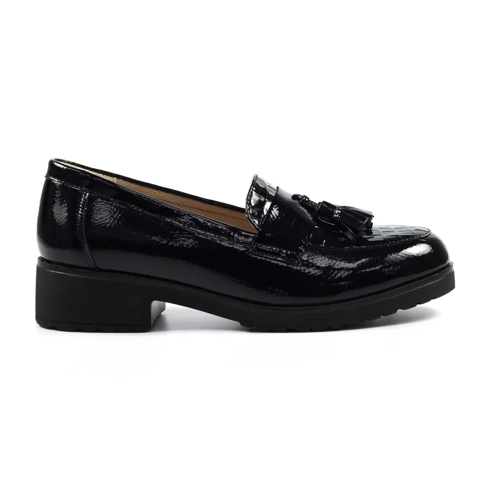 Lunar Vivi Tassle shoe Black