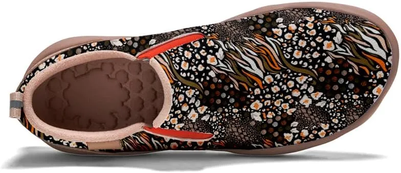 Men's Casual Slip-on Loafers Art Painted Lightweight Comfortable Sneakers Walking Travel Shoes Patchwork Floral Plants Pattern