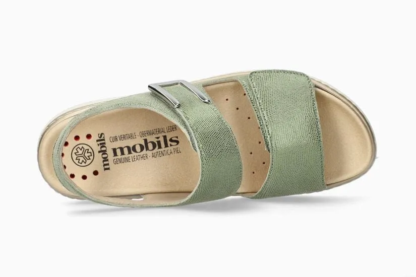 Mephisto Women's Lalia Walking Sandals- Green Piton