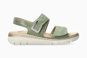 Mephisto Women's Lalia Walking Sandals- Green Piton