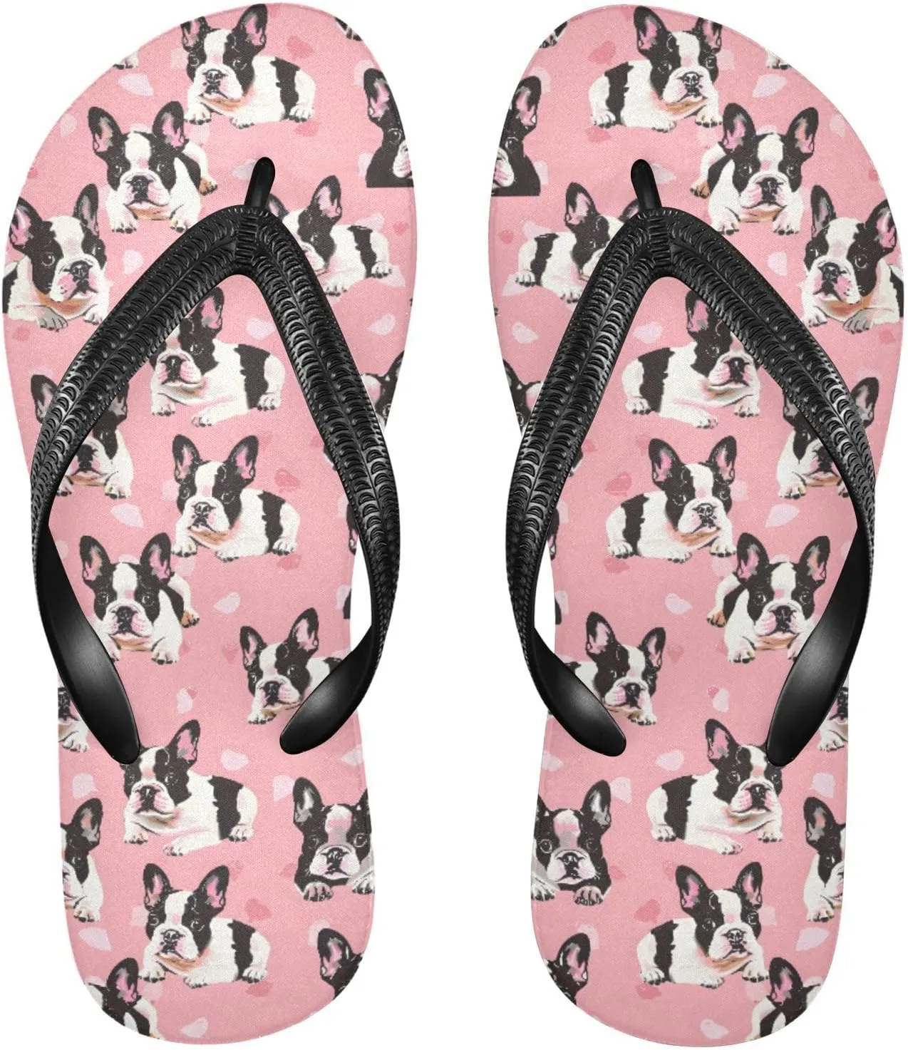 MNSRUU Flip Flops for Women Men Panda Rainbow Flip Flops Womens Slides Men Sandals Shower Slippers Summer Non-Slip Flipflops for Swim Beach Bathroom, XS