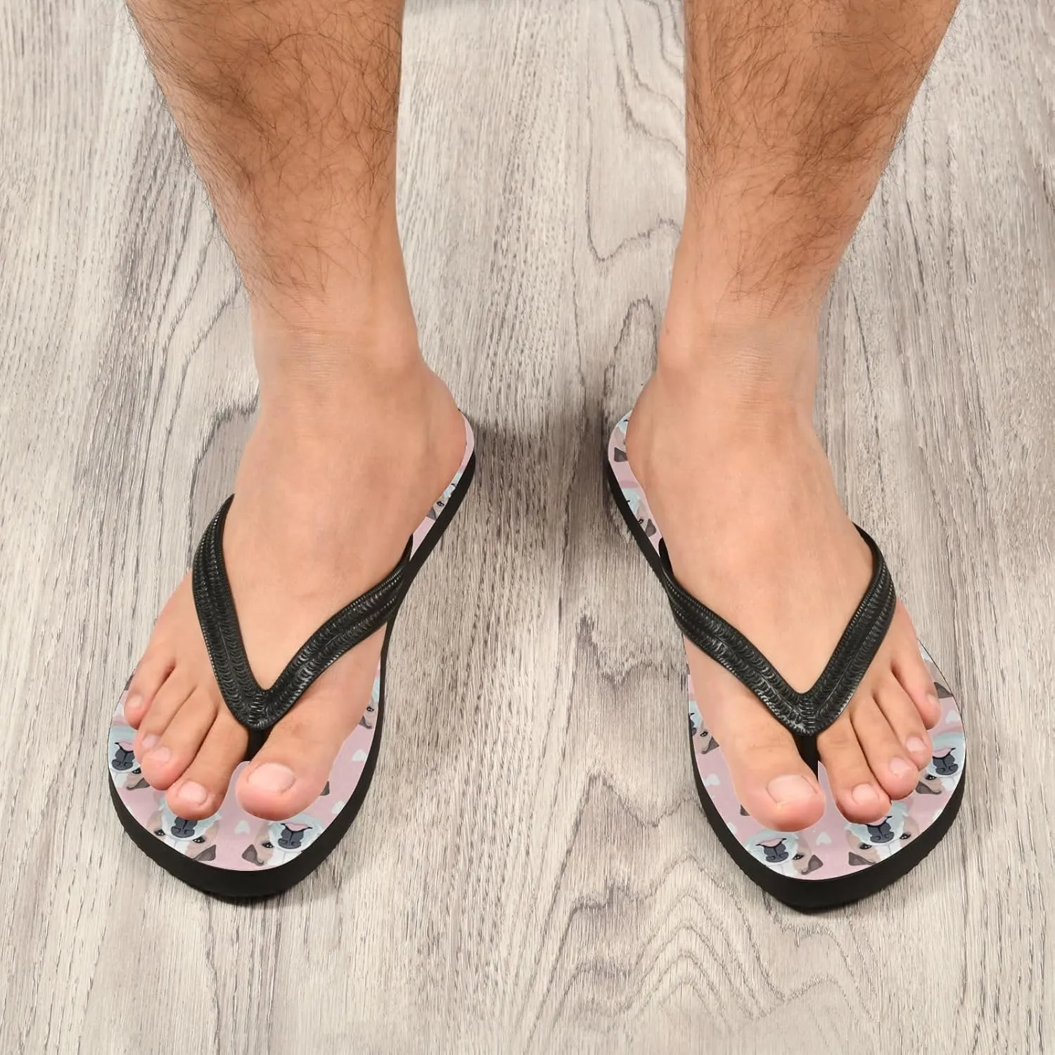 MNSRUU Flip Flops for Women Men Strawberry Flip Flops Womens Slides Men Sandals Shower Slippers Summer Non-Slip Flipflops for Swim Beach Bathroom, XS