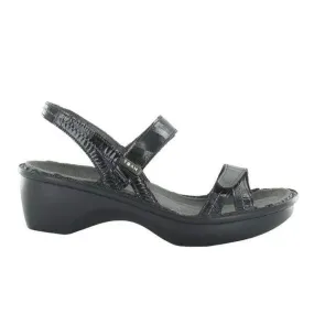 Naot Women's Brussels Sandals- Black Luster
