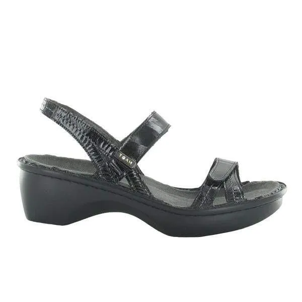 Naot Women's Brussels Sandals- Black Luster