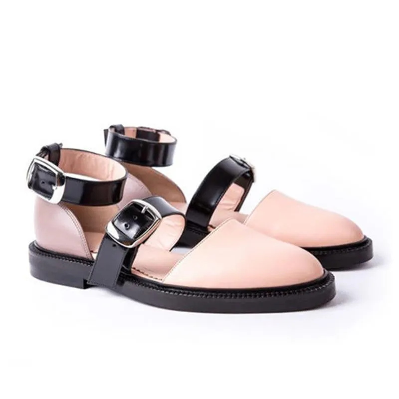 New Fashion Trends Outfits Low Heel Shallow Buckle Sandals