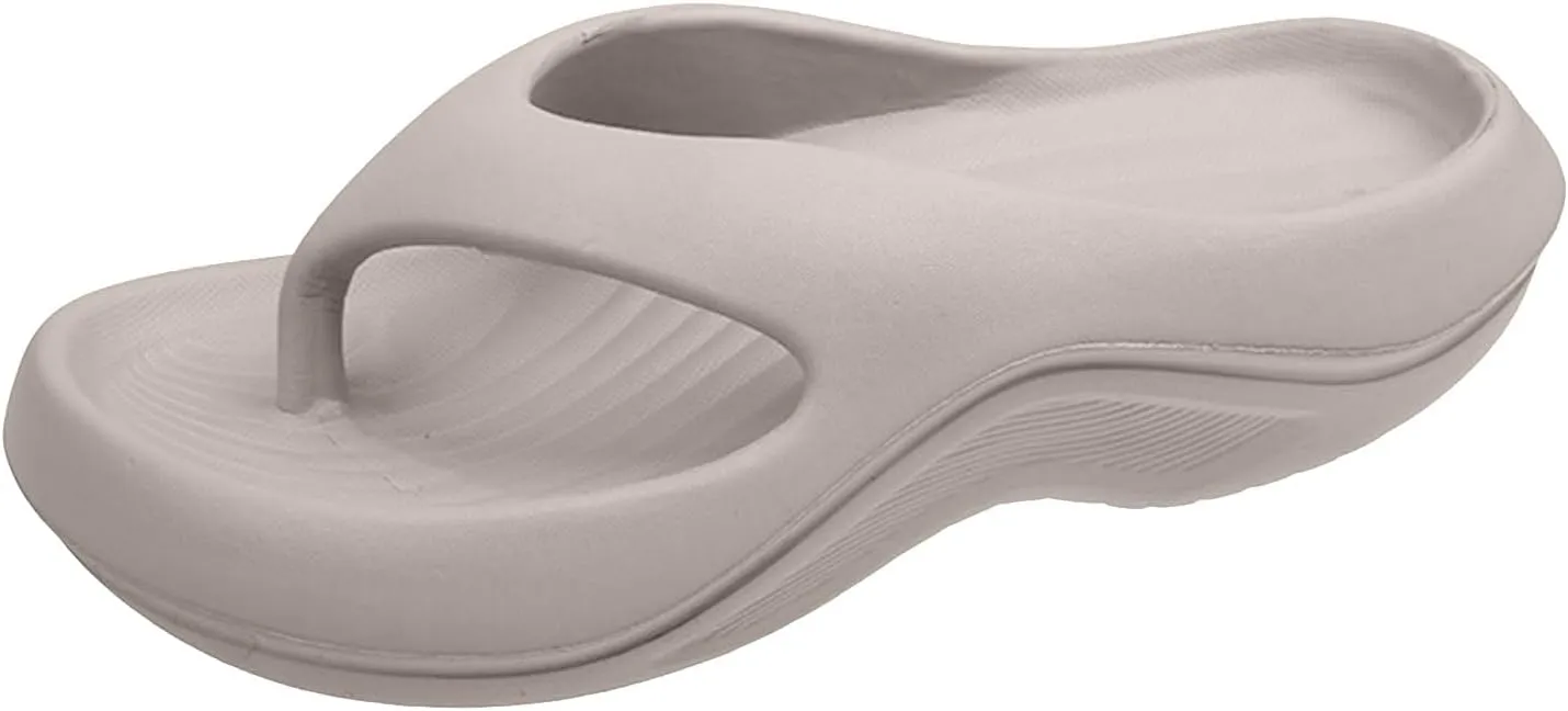 Orthopedic Sandals for Women Arch Support Wedge Flip Flops Plantar Fasciitis Recovery Slides Pillow Soft Summer Beach Walking Shoes Non-Slip Comfort Lightweight Flipflops Thong Sandals