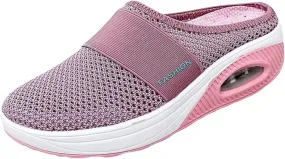 Orthopedic Slippers for Women Comfort Wear Orthowear Shoes Diabetic Shoes Sandals Air Cushion Slip On Walking Shoe with Arch-Support Womens Comfortorthowear Shoe Breathable Slippers
