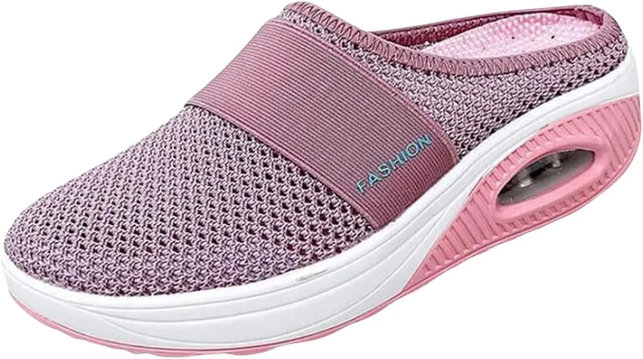 Orthopedic Slippers for Women Comfort Wear Orthowear Shoes Diabetic Shoes Sandals Air Cushion Slip On Walking Shoe with Arch-Support Womens Comfortorthowear Shoe Breathable Slippers