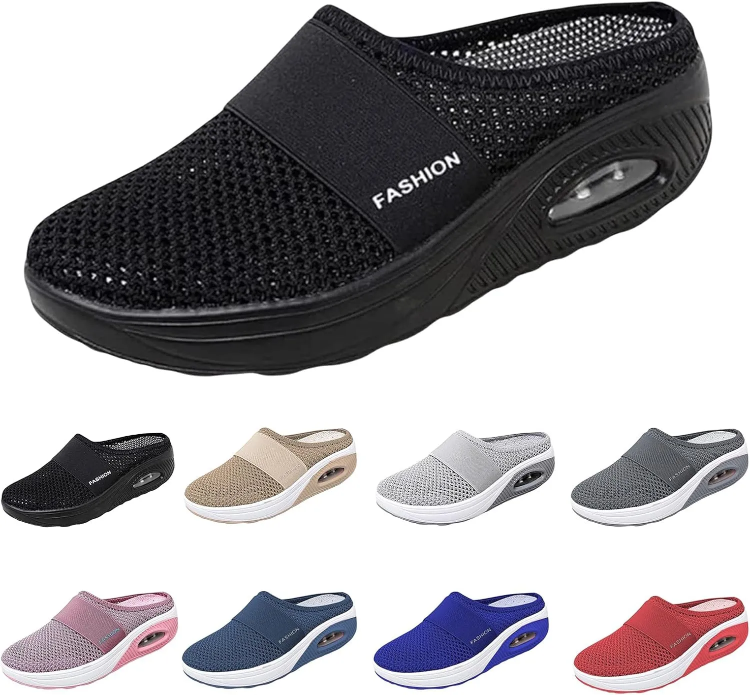 Orthopedic Slippers for Women Comfort Wear Orthowear Shoes Diabetic Shoes Sandals Air Cushion Slip On Walking Shoe with Arch-Support Womens Comfortorthowear Shoe Breathable Slippers