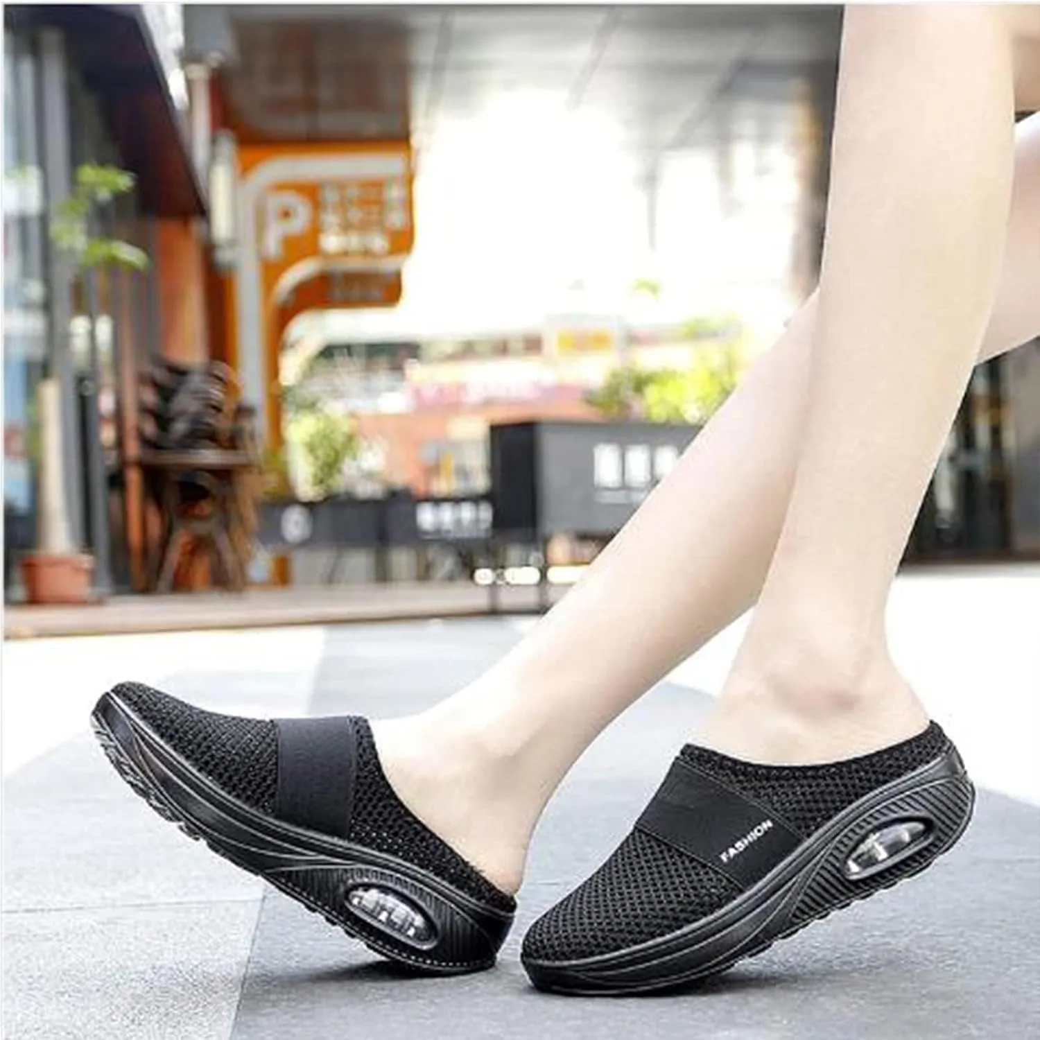 Orthopedic Slippers for Women Comfort Wear Orthowear Shoes Diabetic Shoes Sandals Air Cushion Slip On Walking Shoe with Arch-Support Womens Comfortorthowear Shoe Breathable Slippers