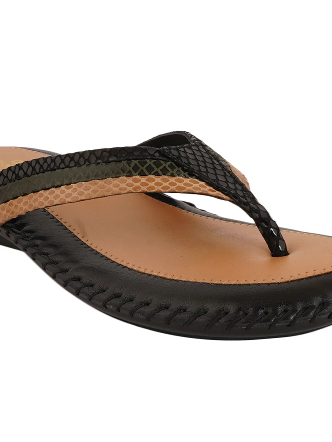 Pelle Albero Black Women comfortable  Slippers
