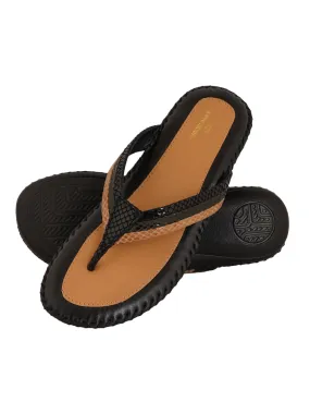 Pelle Albero Black Women comfortable  Slippers