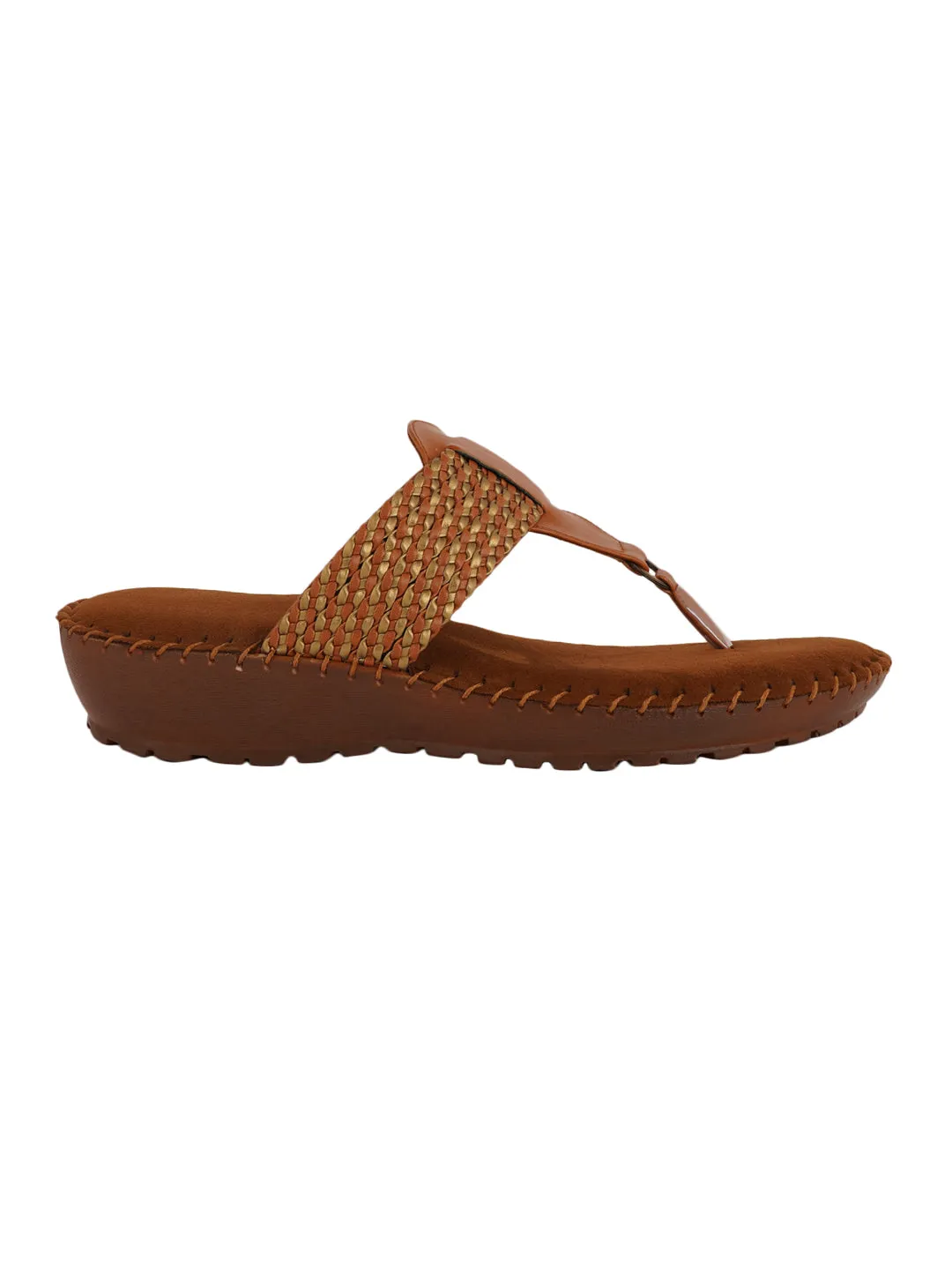 Pelle Albero Tan Women comfortable Slippers