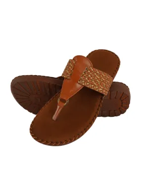 Pelle Albero Tan Women comfortable Slippers