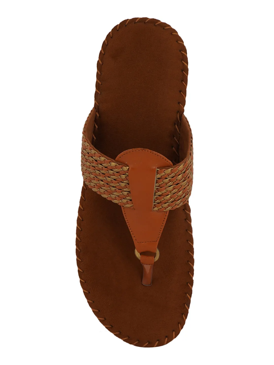 Pelle Albero Tan Women comfortable Slippers