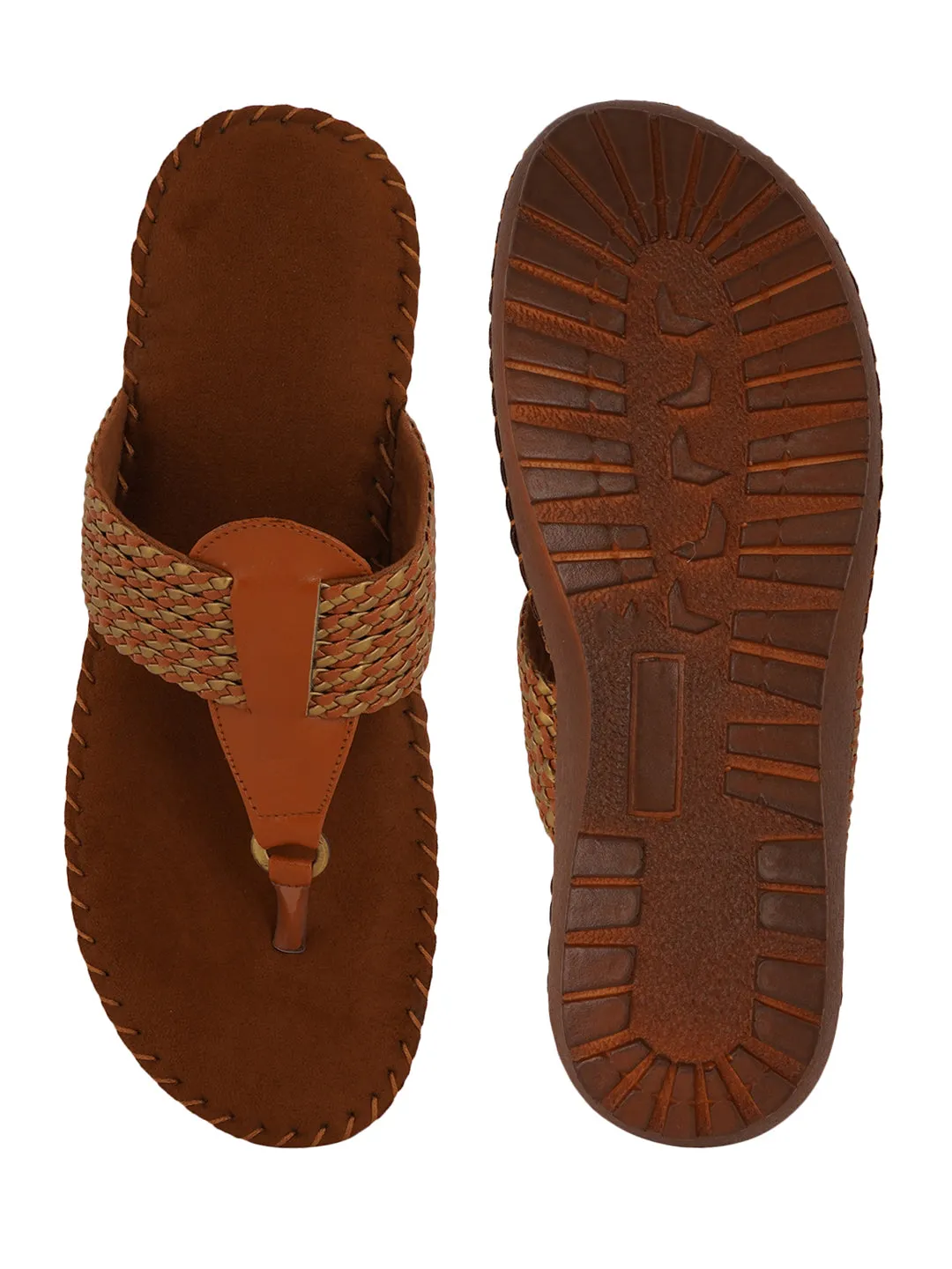 Pelle Albero Tan Women comfortable Slippers