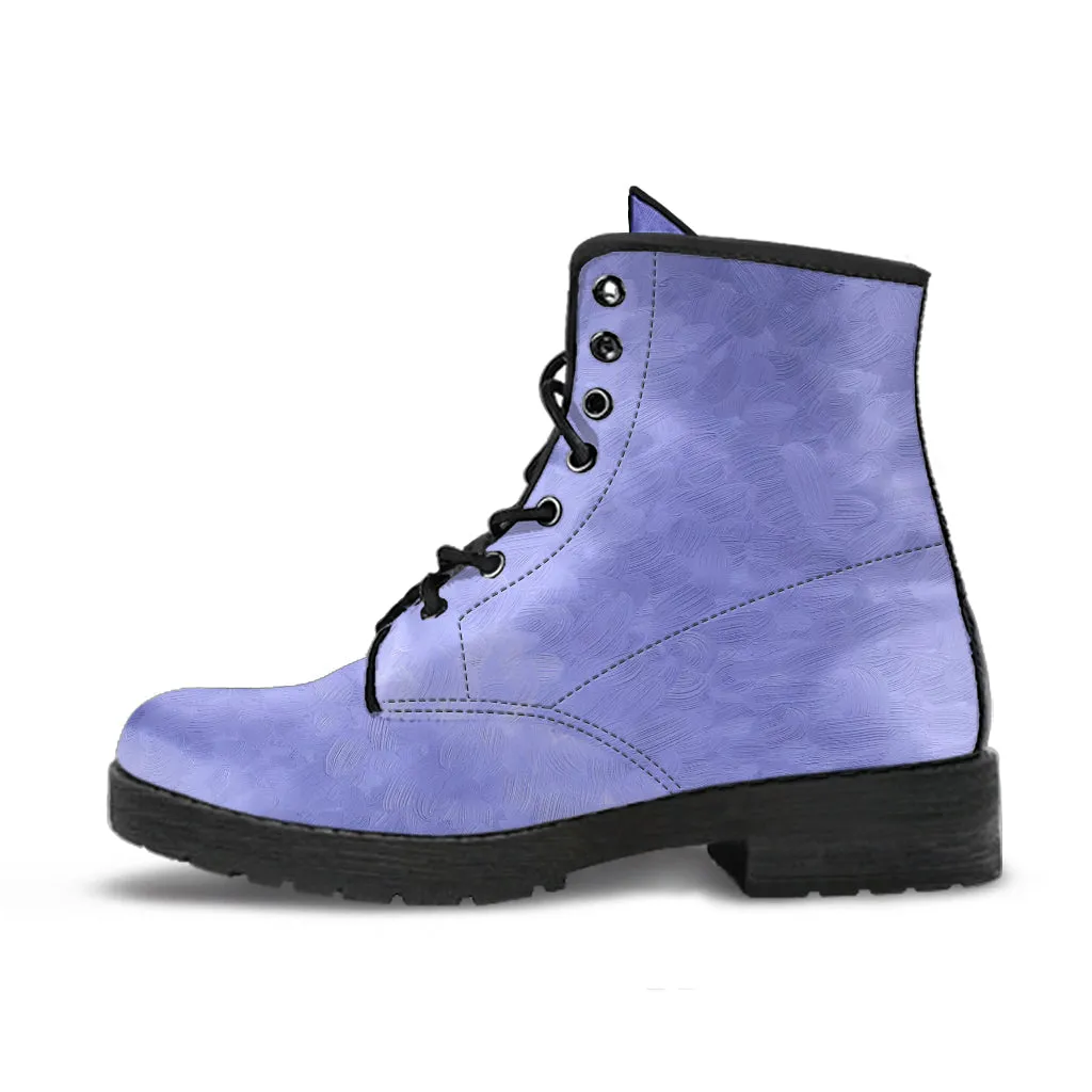 Purple Boots - Purple Pattern | Boho Shoes, Handmade Lace Up Boots, Vegan Leather Lace Up Boots Women, 90s Boots, 2000s Boots, Combat Boots