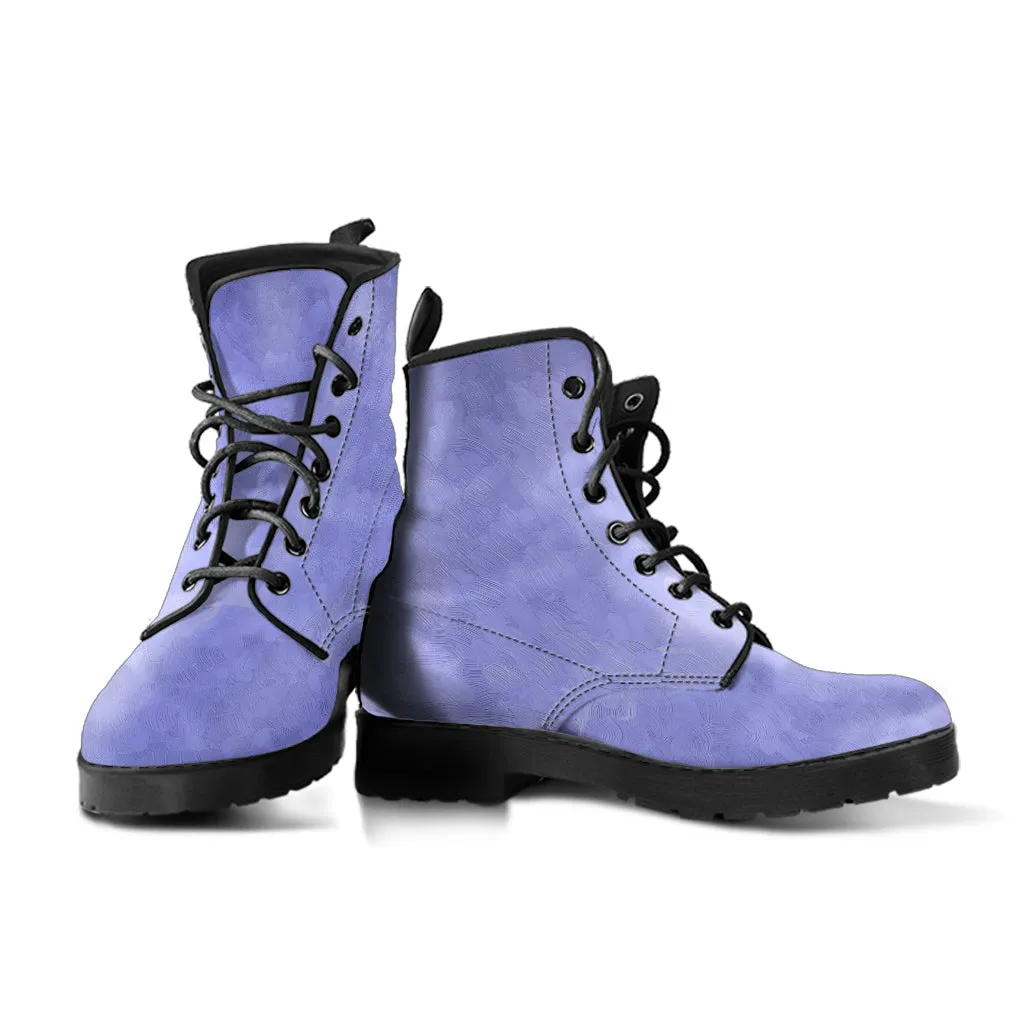 Purple Boots - Purple Pattern | Boho Shoes, Handmade Lace Up Boots, Vegan Leather Lace Up Boots Women, 90s Boots, 2000s Boots, Combat Boots