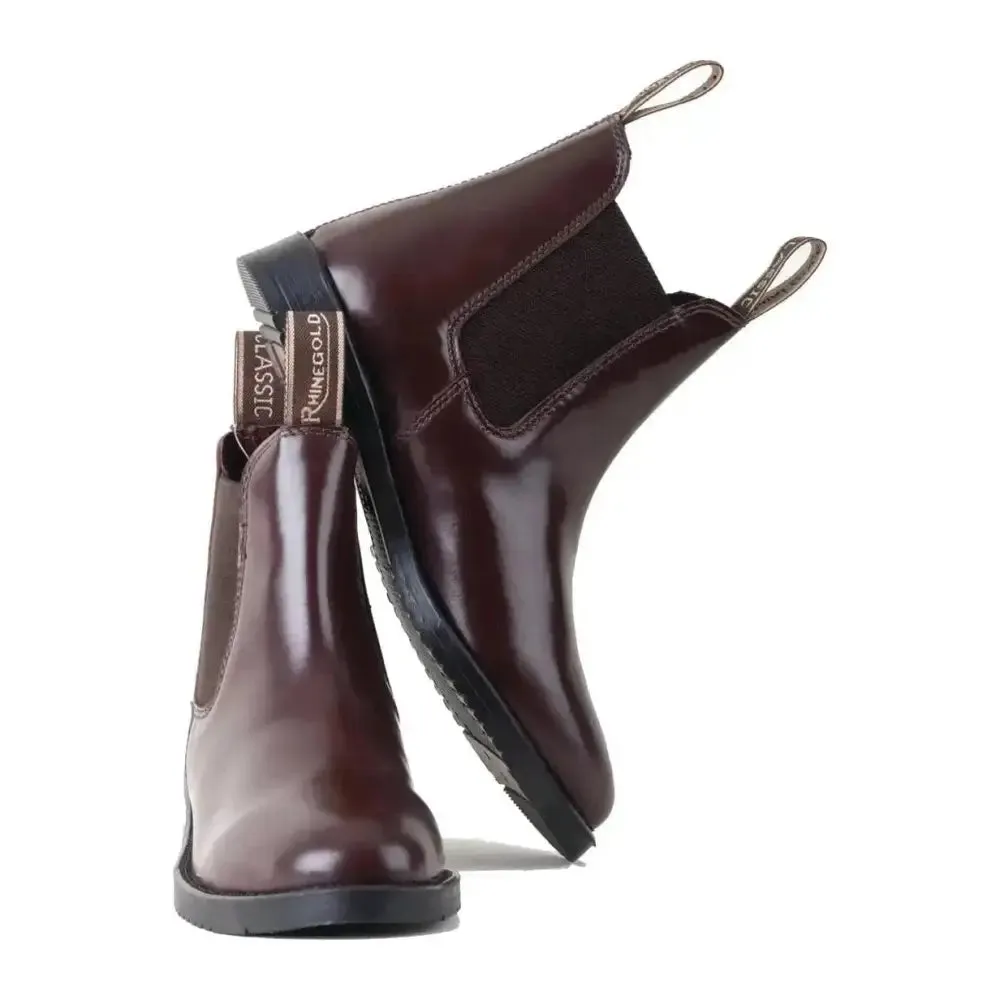 Rhinegold Leather Jodhpur Boots Classic - Adults