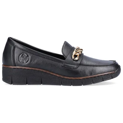 Rieker Loafers - 53777-00 - Black