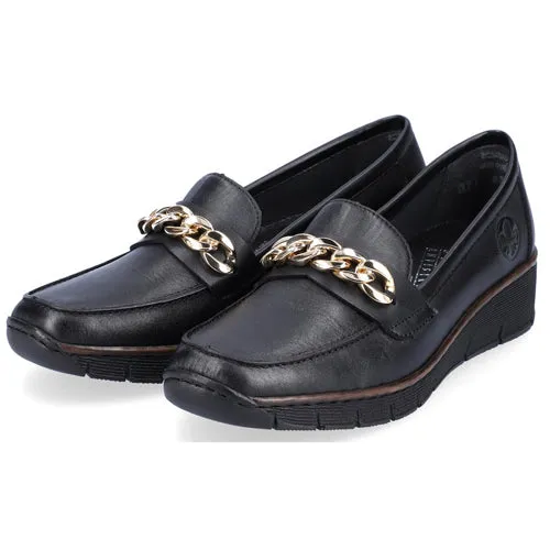 Rieker Loafers - 53777-00 - Black