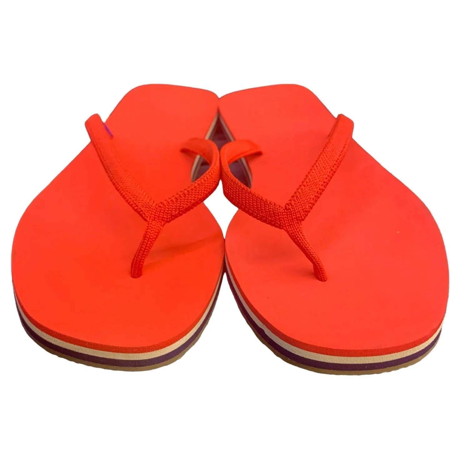 Rothy's Red Firecracker Flip Flop SZ 7