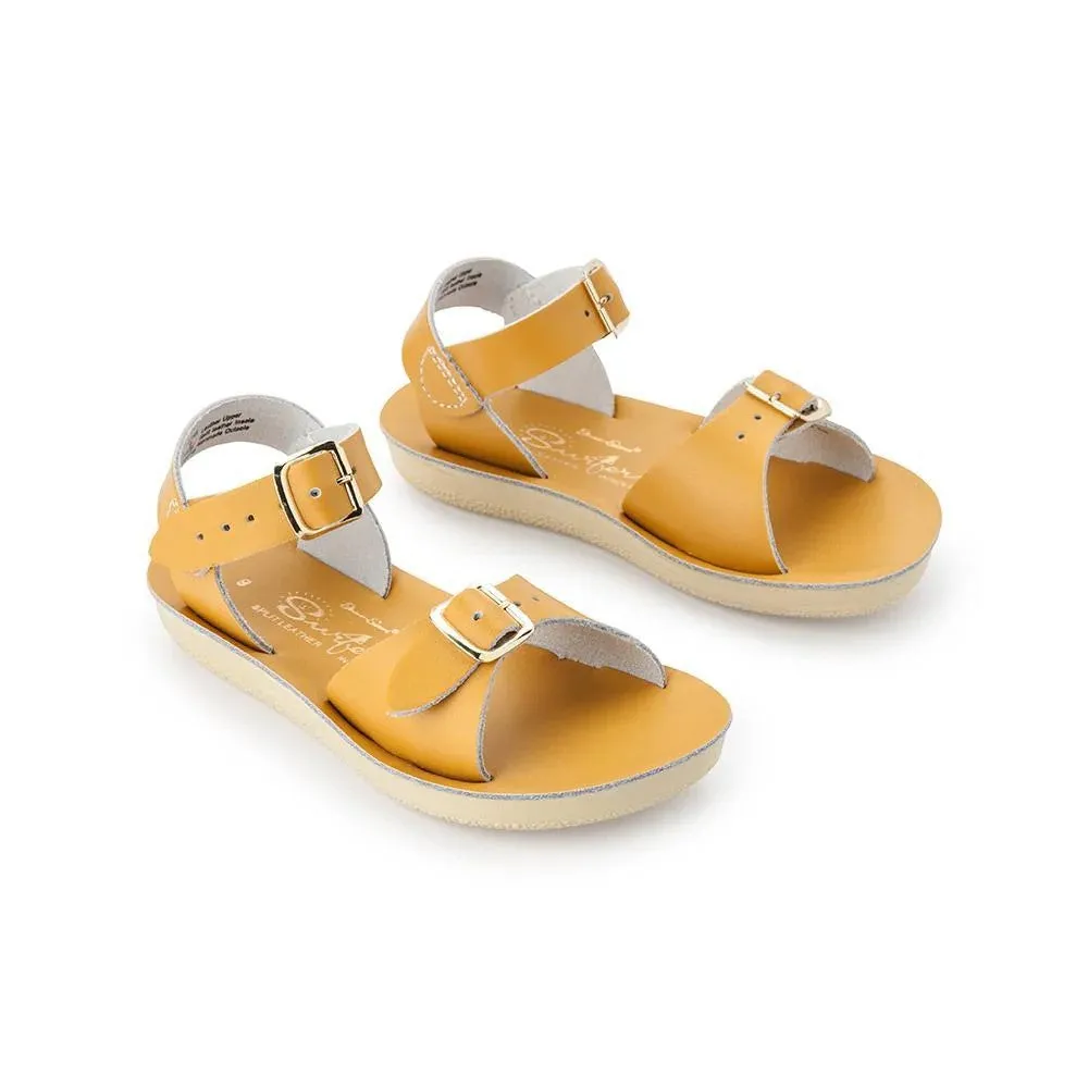 SALTWATER - KIDS SUNSAN SURFER SANDAL: MUSTARD