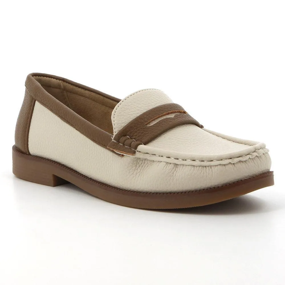 Soft Style By Hush Puppy Lamar Loafer With Saddle - Natural