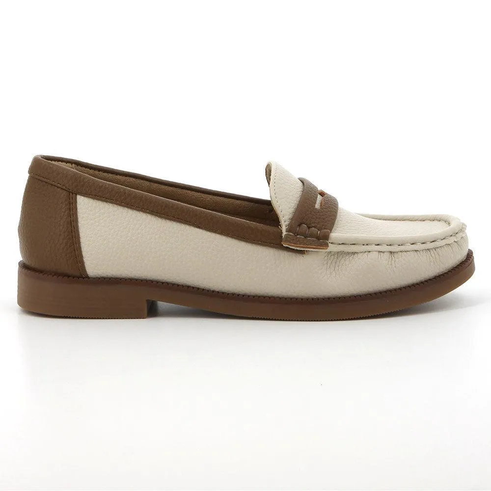 Soft Style By Hush Puppy Lamar Loafer With Saddle - Natural