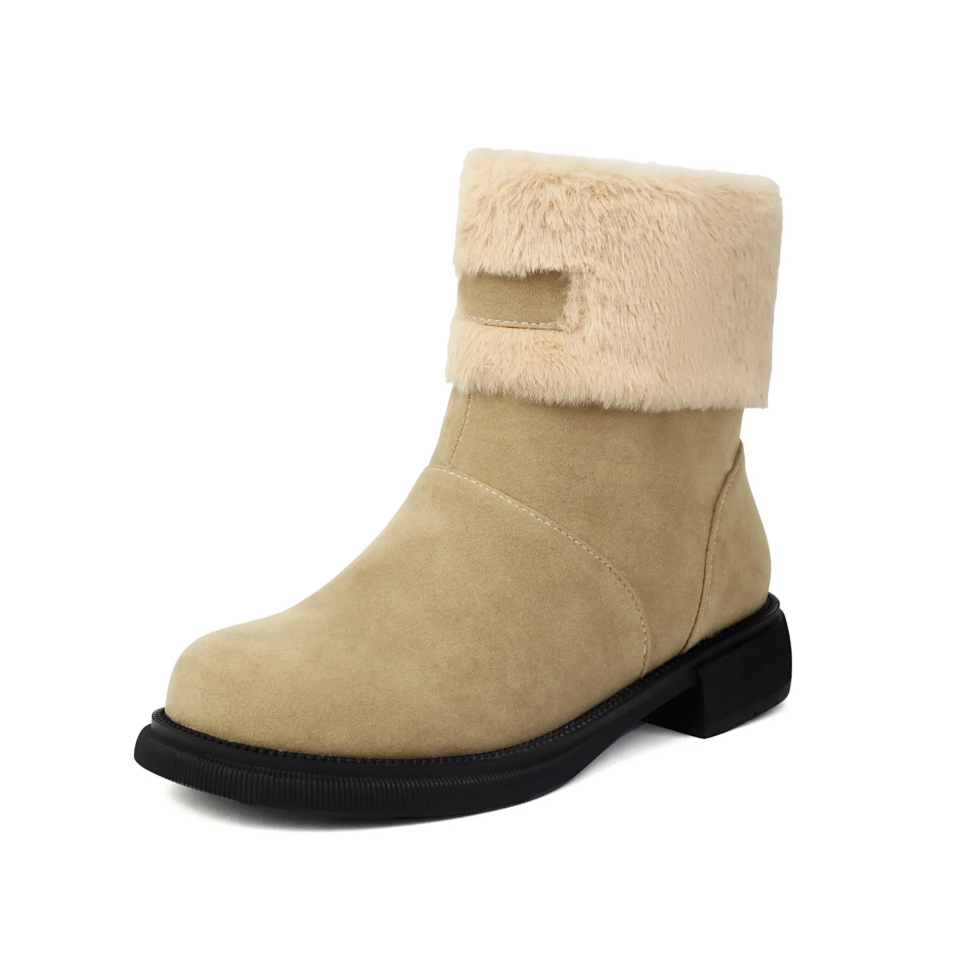 Tillbuy Furry Snow Boots