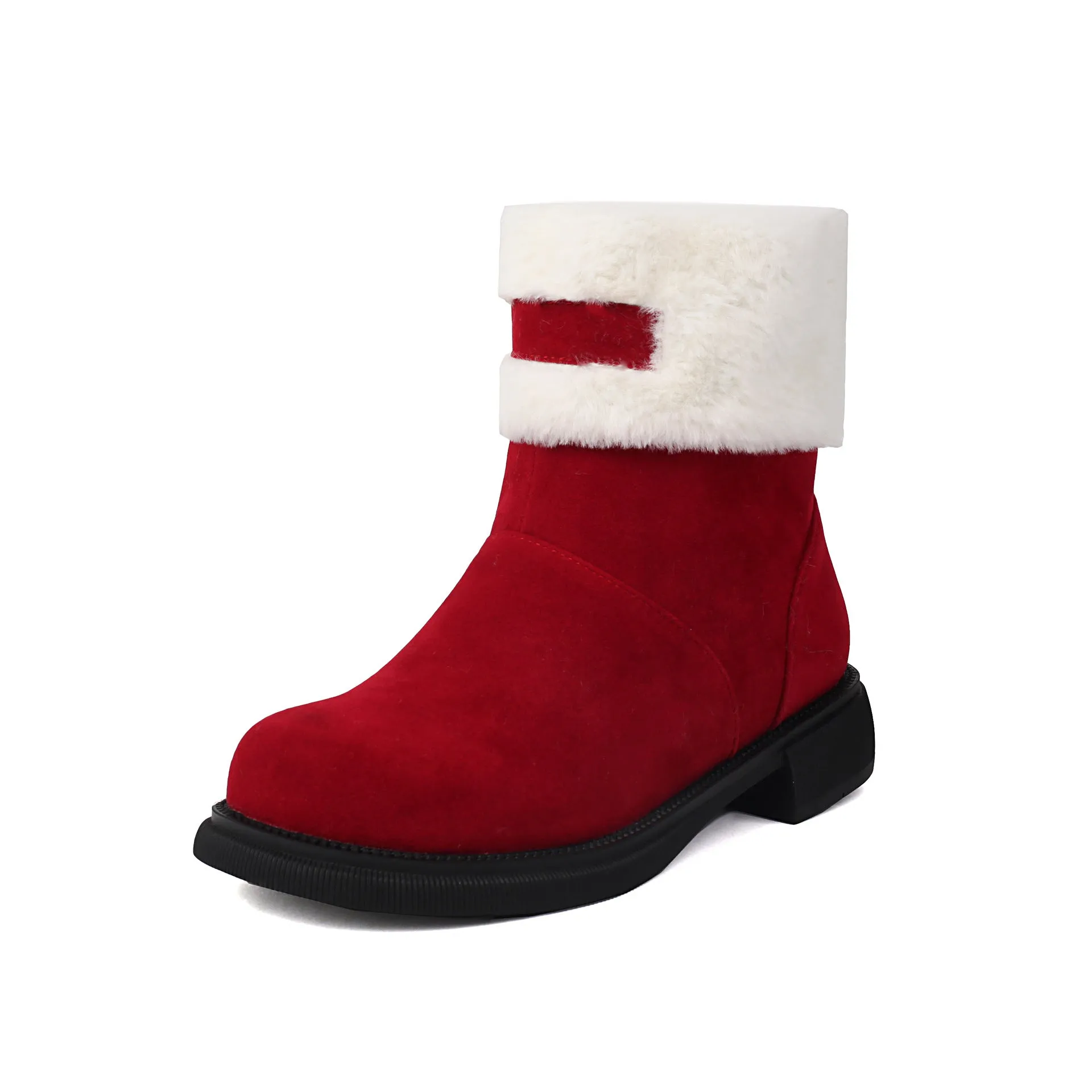 Tillbuy Furry Snow Boots