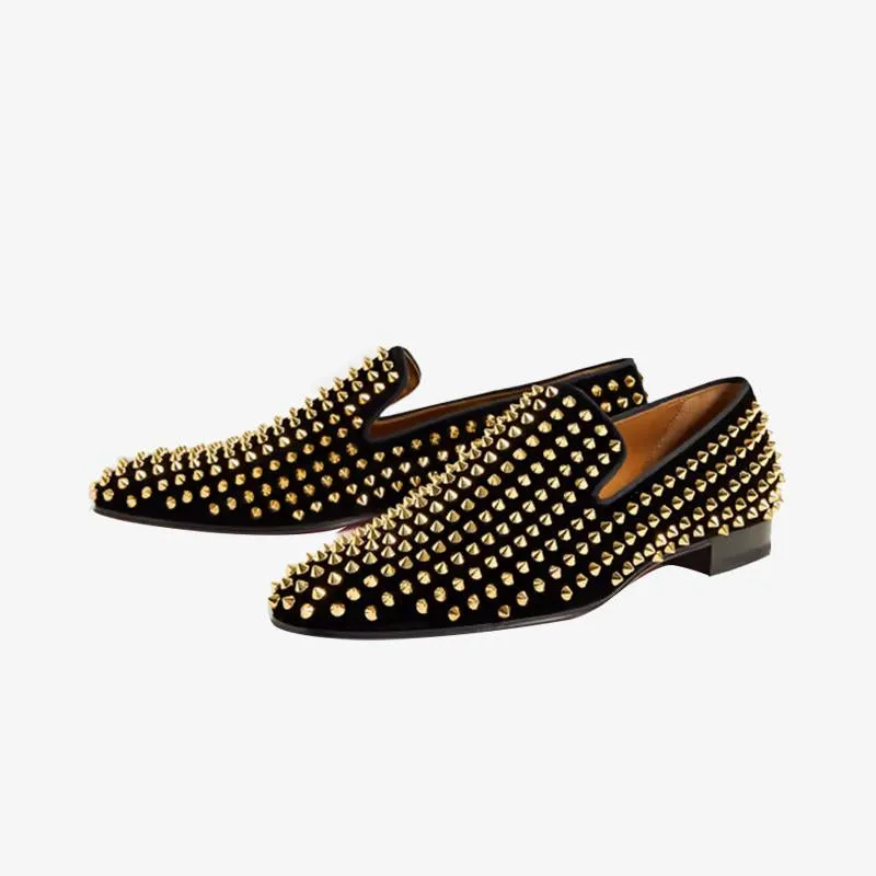 Trendy Spiked Rivets Studded Loafers
