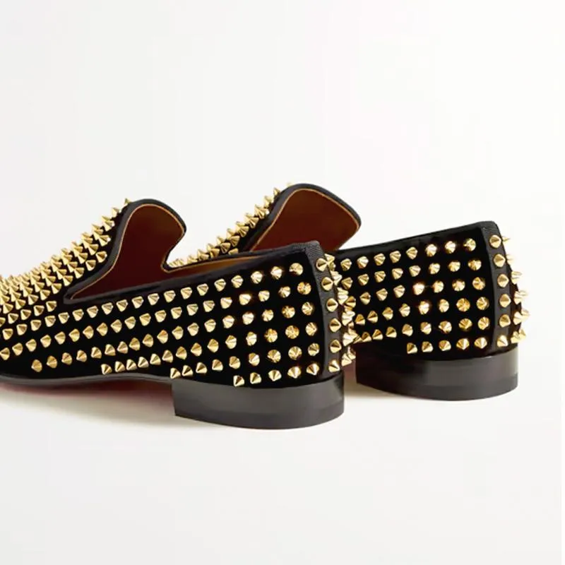 Trendy Spiked Rivets Studded Loafers