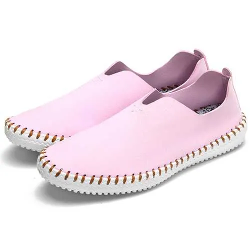 US Size 5-11 Loafers Casual Women Flat Shoes In Suede