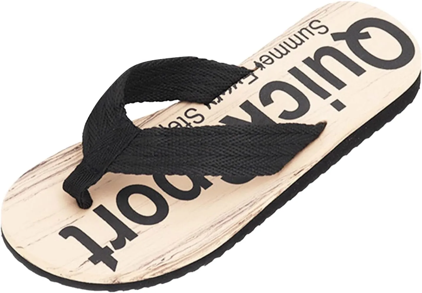 Vickyleb Flip Flops for Men Waterproof,Men's Flip Flops Slippers Slip Breathable Casual Beach Sandals