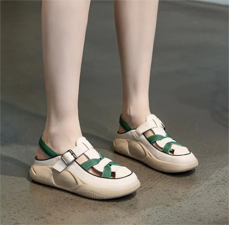 Women Breathable Hollow Wedge Sandals