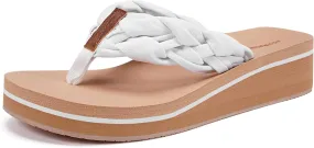 Womens Braid Comfortable Arch Support Flip Flops Soft Cushion Yoga Foam Beach Thong Sandals