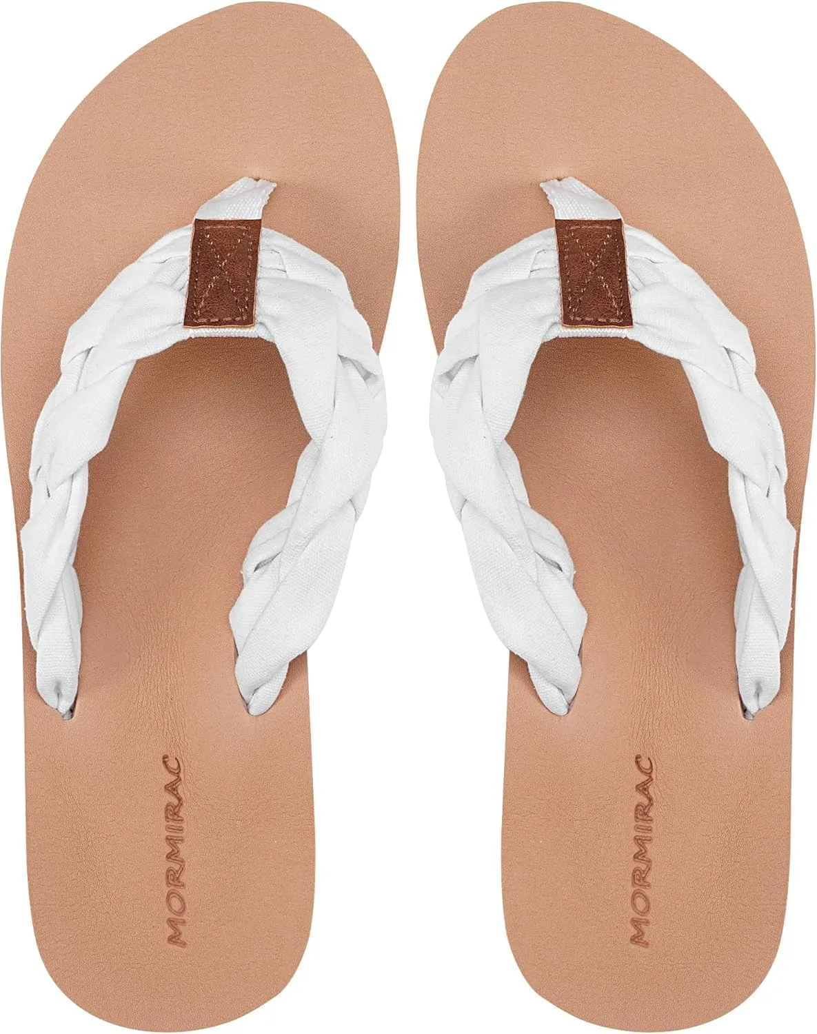 Womens Braid Comfortable Arch Support Flip Flops Soft Cushion Yoga Foam Beach Thong Sandals
