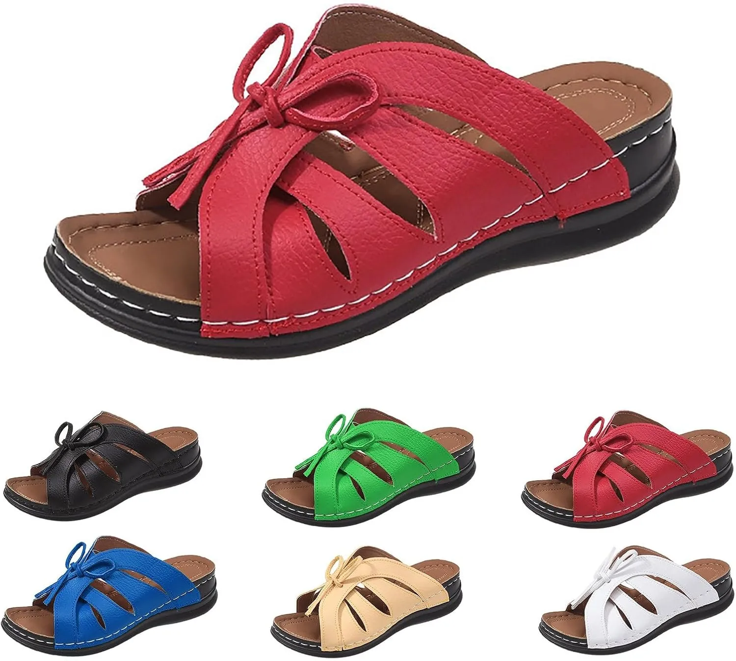 Womens sandals comfortable Orthopedic Sandals for Women Arch Support Sandals Comfortable Platform Wedge Orthotic Casual Shoes