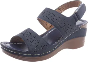 Women's Wedge Sandals Comfortable Dressy Arch Support Heel Sandal Walking Shoes Open Toe Sandals